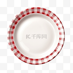 白碗白盘子图片_桌布上的盘子 PNG 文件