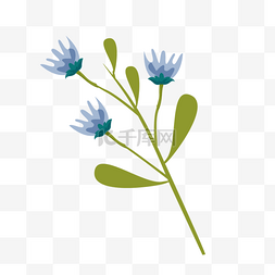 蓝色的花草素材图片_花朵鲜花蓝色一束