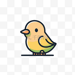 黄色的鸟 向量