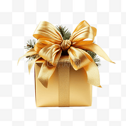 符號图片_圣诞金球弓冷杉树枝礼品盒假期概