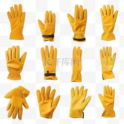装修工标志图片_一套用于园艺和隔离工作的手套