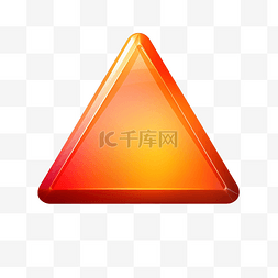 橙色渐变三角形渐变三角形按钮