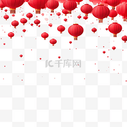 中国新年的图片图片_农历新年红灯笼背景ai生成