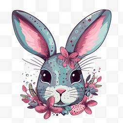 贴纸耳朵图片_复活节兔子耳朵 向量