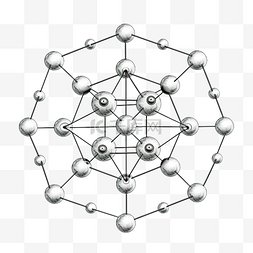 奥米克隆图片_简化图中原子的化学结构