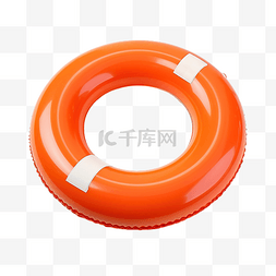 橙色泳池浮环