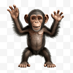 3d黑猩猩图片_黑猩猩 3d 渲染