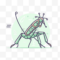 螳螂矢量素材图片_昆虫矢量图