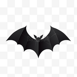 矢量动物剪影图片_用于万圣节装饰的矢量插图纸蝙蝠