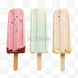 草莓啵啵酸奶图片_冰淇淋棒