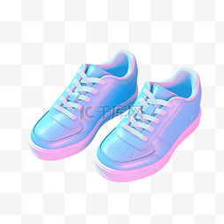 运动鞋盒图片_粉红色背景上孤立的 3d 蓝色运动