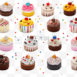 为目的图片_人工智能为生日聚会生成彩色蛋糕