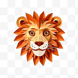 动物王国图片_可爱狮子纸条动物王国元素