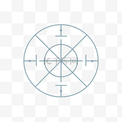 目标的圆圈和其上物体的点 向量