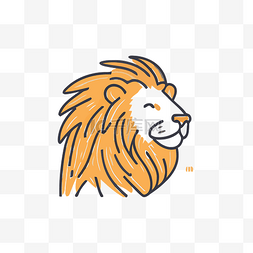 狮子标志设计及其彩色图像 向量