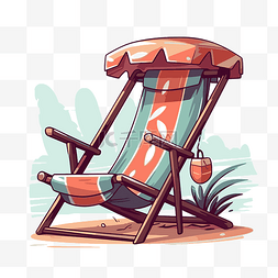 沙滩椅 向量