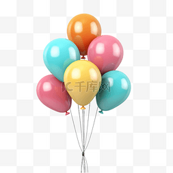 日历符号图片_气球 3d 渲染