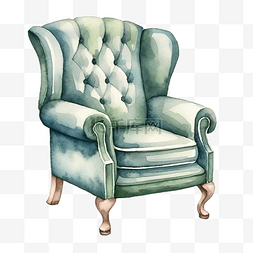 水彩家具椅子
