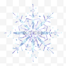 雪花冰晶元素图片_圣诞节冬季雪花纹理装饰