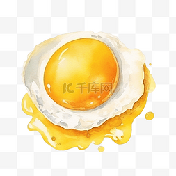 煮熟的蛋图片_蛋黄泡打粉水彩