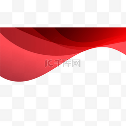 红色几何抽象图片_商务边框红色