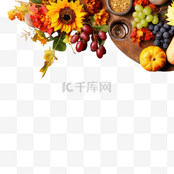 石板路材质贴图图片_秋季乡村餐桌感恩节或秋季收获桌