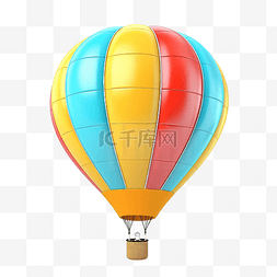 白色的熱氣图片_3d 孤立的气球