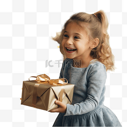 女人送男人礼物图片_快乐的女孩在圣诞树附近的节日房