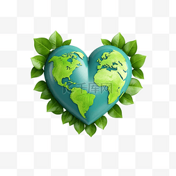 Love Earth Earth Day 3d 插图