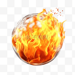 地狱乌冬面图片_燃料燃烧产生的火球火焰