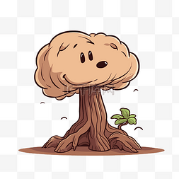 绿色蘑菇树图片_查理布朗树