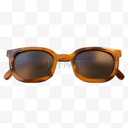 复古棕色太阳眼镜