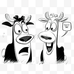 黑白卡通模因模板与漫画牛