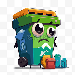 廢品回收箱 向量
