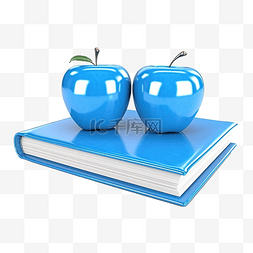 苹果渲染图片_3d 渲染蓝皮书，其上有苹果隔离