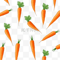 简单背景图案图片_橙色胡萝卜的线性图案
