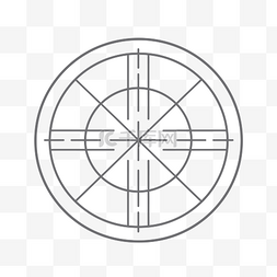 现代中心图片_中心指南针的现代黑白轮廓 向量