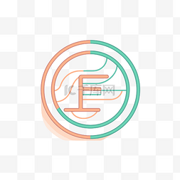 彩色字母e图片_标志字母f的设计 向量