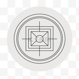圆形符号设计中禅宗大师雷戈姆巴