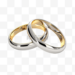结婚戒指图标图片_两个结婚戒指