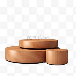 现代木质图片_圆柱体木质讲台舞台空景豪华产品