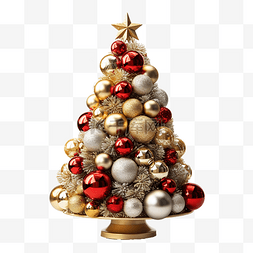 木色图片_木桌上有圣诞树的圣诞装饰