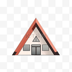 房屋建筑公寓图片_山墙屋顶房屋建筑插图以最小的风