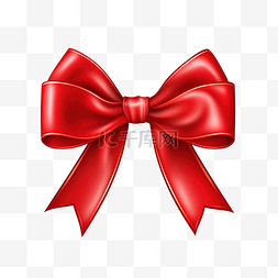 圣诞丝带装饰图片_圣诞红色蝴蝶结，带丝带方形框架
