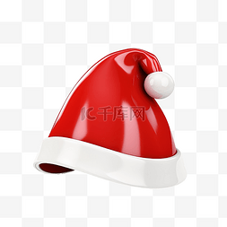 有玩具的盒子图片_3d 圣诞老人帽子有光泽的颜色