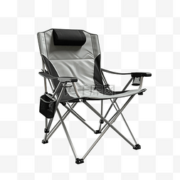 棕色3d图片_用于露营或野餐的折叠椅隔离 3D 