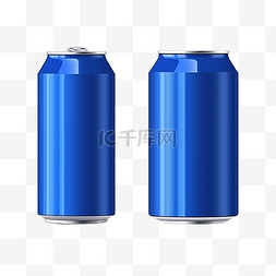 可乐铝罐图片_现实罐蓝色用于模拟苏打水可以模