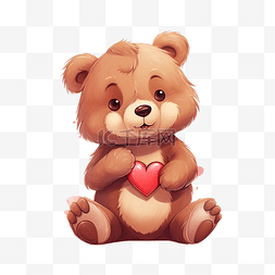 可爱的熊有一颗心
