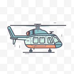 商业网站的直升机图标 向量