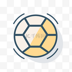 足球球图标说明 向量